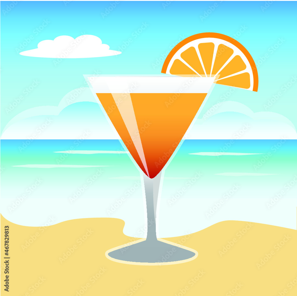 Obraz premium cocktail on the beach