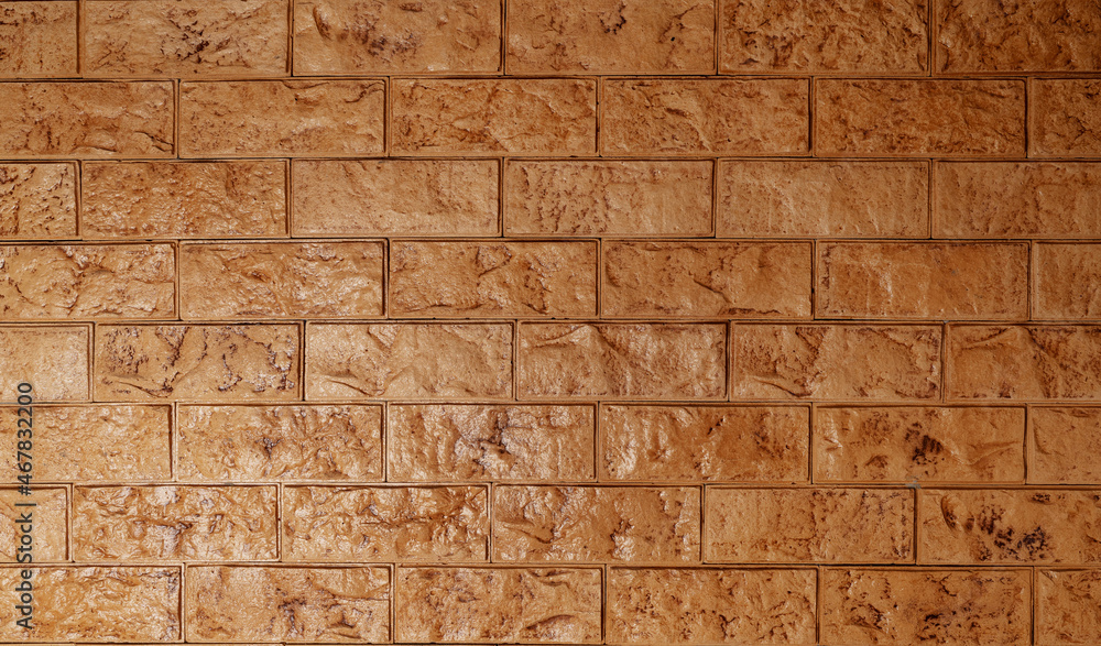 brick red wall. background of a old brick house.