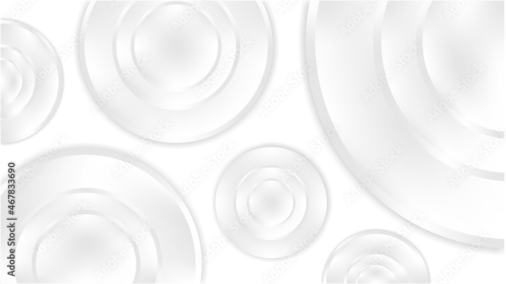 Abstract background rounded white gradation