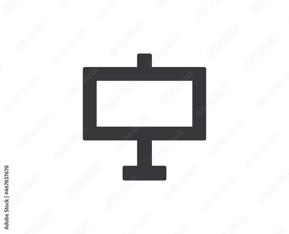 Billboard flat icon. Thin line signs for design logo, visit card, etc. Single high-quality outline symbol for web design or mobile app. Marketing outline pictogram. Billboard flat icon. Thin line signs for design logo, visit card, etc. Single high-quality outline symbol for web design or mobile app. Marketing outline pictogram.