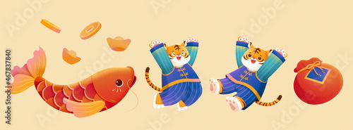 2022 Year of the Tiger CNY elements