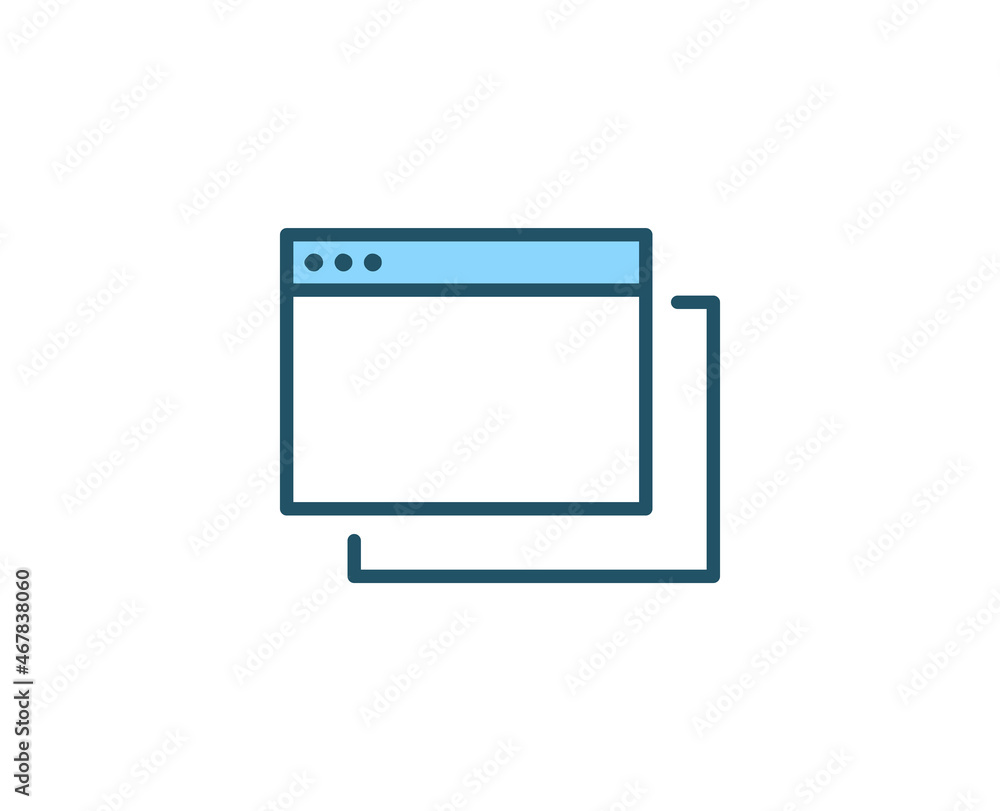 Web page premium line icon. Simple high quality pictogram. Modern outline style icons. Stroke vector illustration on a white background. Web page premium line icon. Simple high quality pictogram. Modern outline style icons. Stroke vector illustration on a white background.
