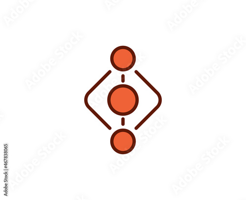 Share premium line icon. Simple high quality pictogram. Modern outline style icons. Stroke vector illustration on a white background. 