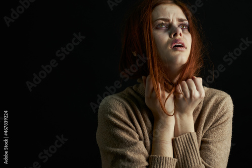 emotional woman depression disorder problem aggression
