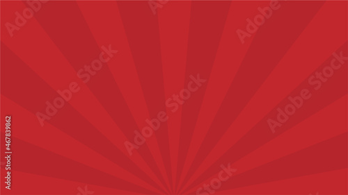 赤い放射状の光線が広がる目立つ背景 - セール・ホリデー・正月・当たりのイメージのおめでたい背景素材 - 4比率 