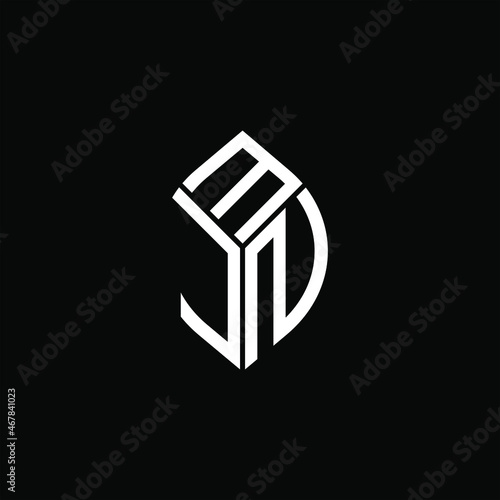 MJN letter logo creative design. MJN unique design
