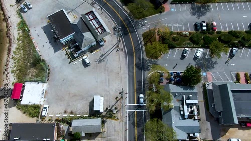 Bird's eye view of urban residential area seaside, Vineyard Haven Massachusetts photo