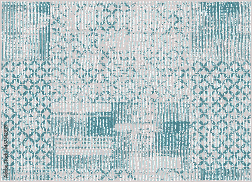 Artistic traditional motifs, stripe, textured check Earth Tones nature pastel coloured boho Pattern seamless Dyed Print  design. Abstract Ethnic Geo Batik runner carpet, rug, scarf, curtain, vector. 