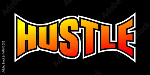 graphic design vector, hustle t-shirt