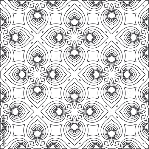 Repeating geometric tiles from striped elements.Modern geometric background with abstract shapes.Monochromatic Repeating Patterns.Endless abstract texture.black and white striped ornament for design.