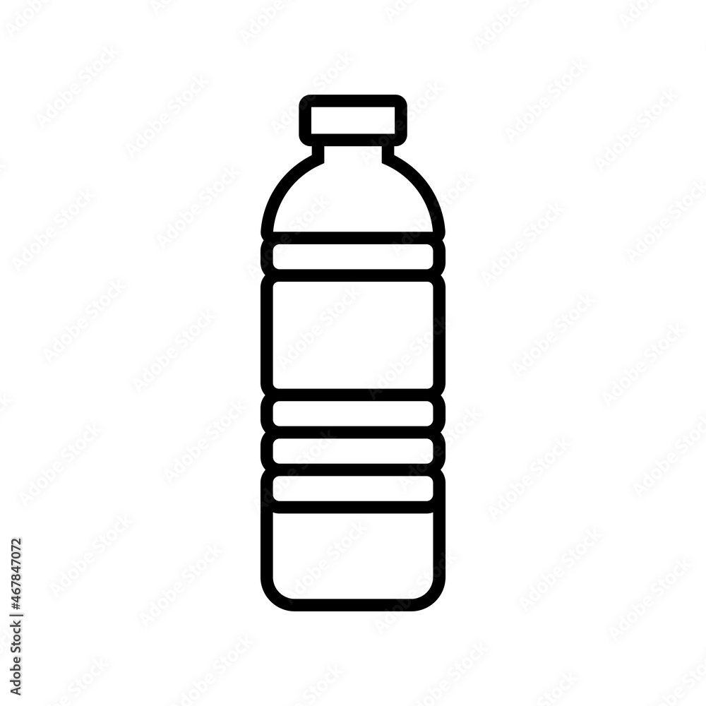 bottle water outline icon vector bottle water outline icon vector