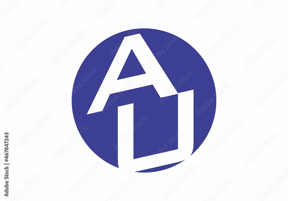 Graphic shape of AU initial letter Graphic shape of AU initial letter