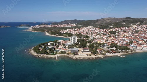 Wallpaper Mural Aerial View Of Vodice Town In Adriatic Sea, Dalmatian Coast, Croatia. Drone Torontodigital.ca
