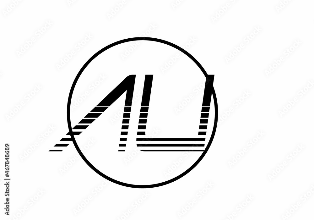 Graphic shape of AU initial letter Graphic shape of AU initial letter