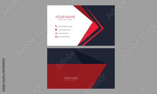 modern Business card set design template
