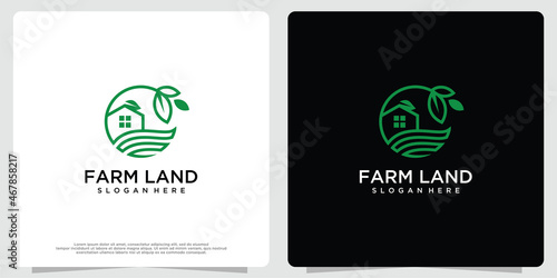 Agriculture template logo design. logo for agriculture, animal husbandry, agricultural shop, etc