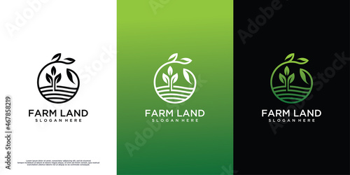 Agriculture template logo design. logo for agriculture, animal husbandry, agricultural shop, etc