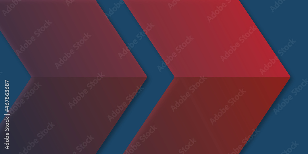 Red arrows on blue background, panoramic layout, Design template for brochures, book covers, magazine, website, business card, branding, banners, advert, web, paper art design style. Red arrows on blue background, panoramic layout, Design template for brochures, book covers, magazine, website, business card, branding, banners, advert, web, paper art design style.