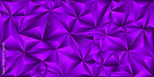 Violet triangles. Geometric abstract polygonal background. Vector illustration.