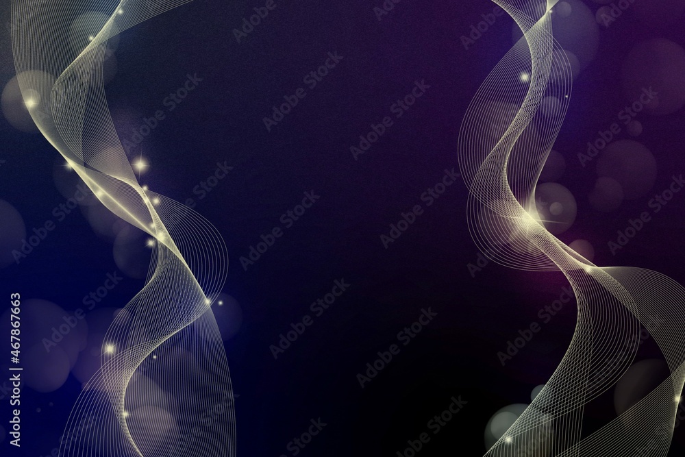 輝く ラインアート 背景 黒バック 金 ゴージャス クリスマス向け Stock イラスト Adobe Stock