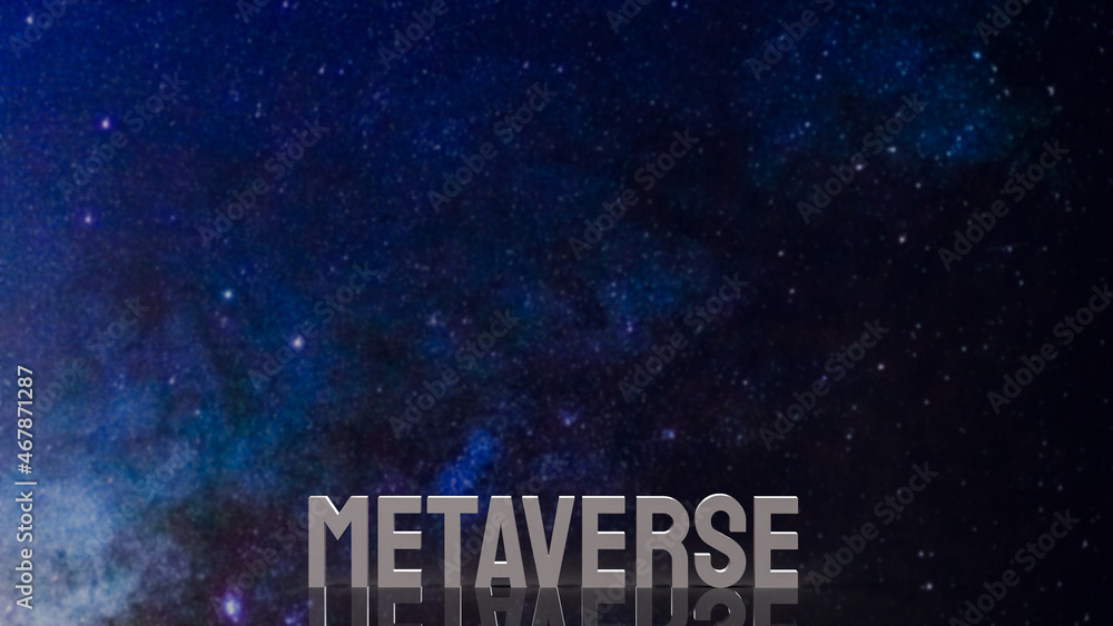 The metaverse on space for technology or business concept 3d rendering The metaverse on space for technology or business concept 3d rendering