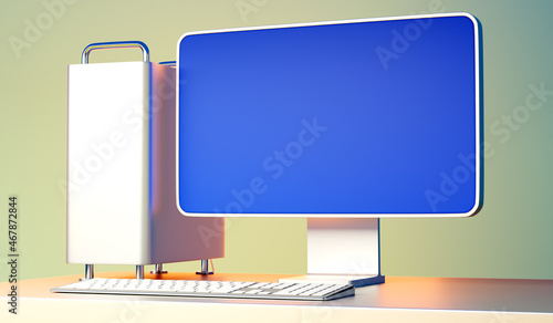 Computer mockup. Modern com...