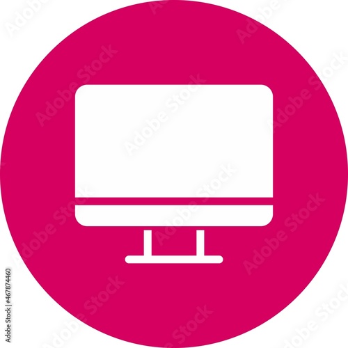 Display  Glyph Circle Vector Icon Design