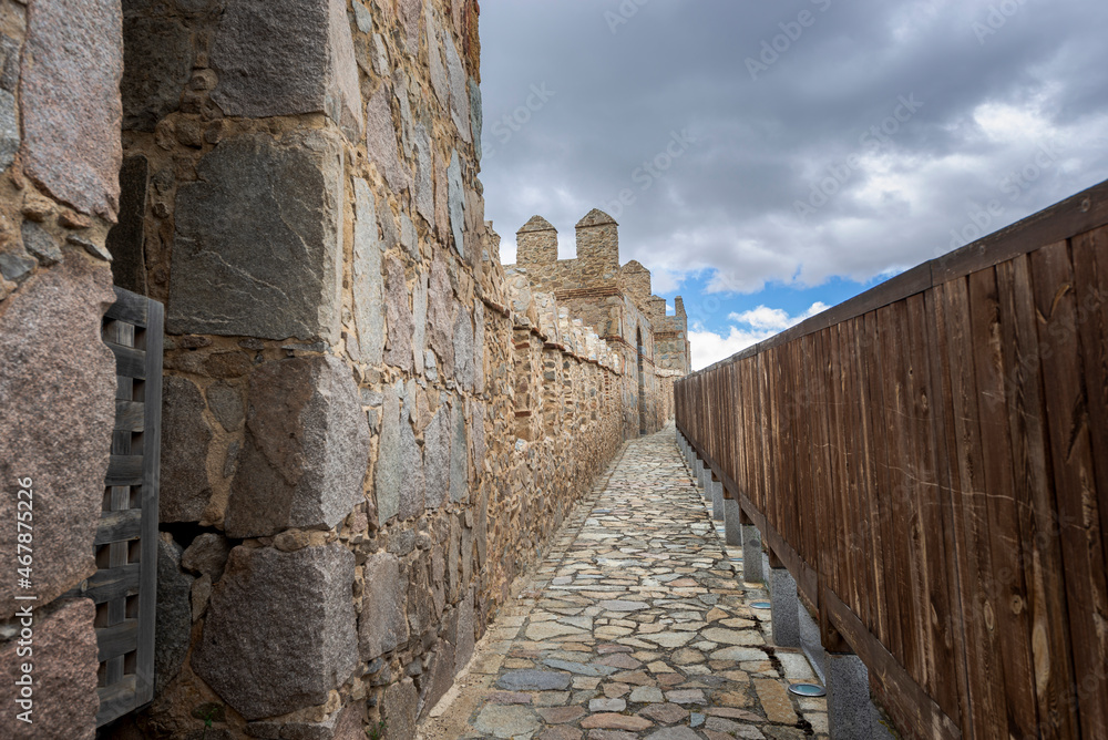 Walls of Avila, Spain. This site is a National Monument, and the old city was declared a World Heritage site by UNESCO