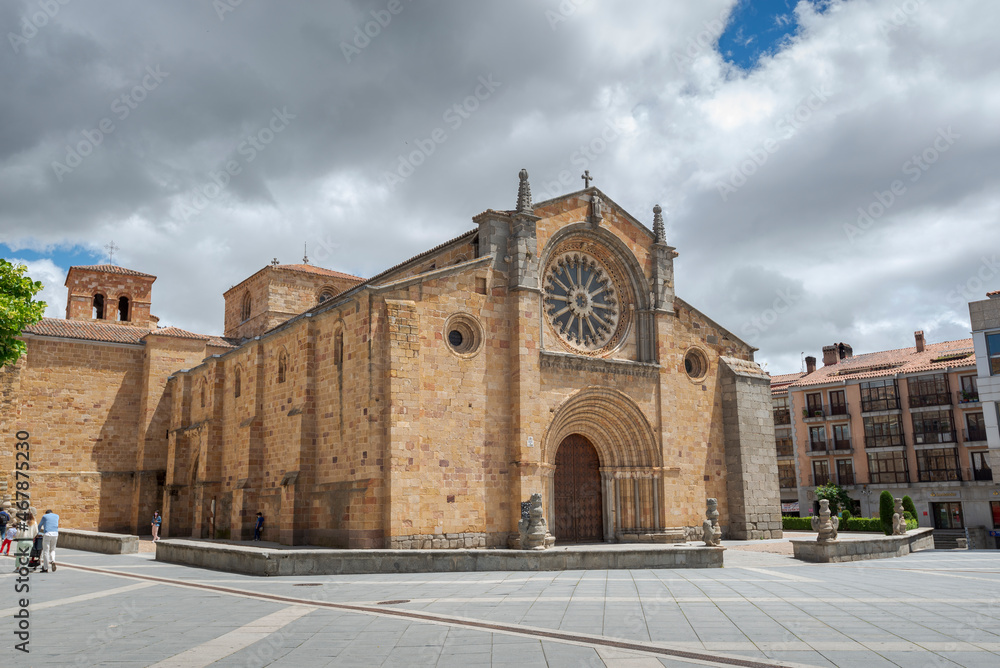Church of San Pedro Apostol, Ávila, Spain. It was built in XII-XIII centuries