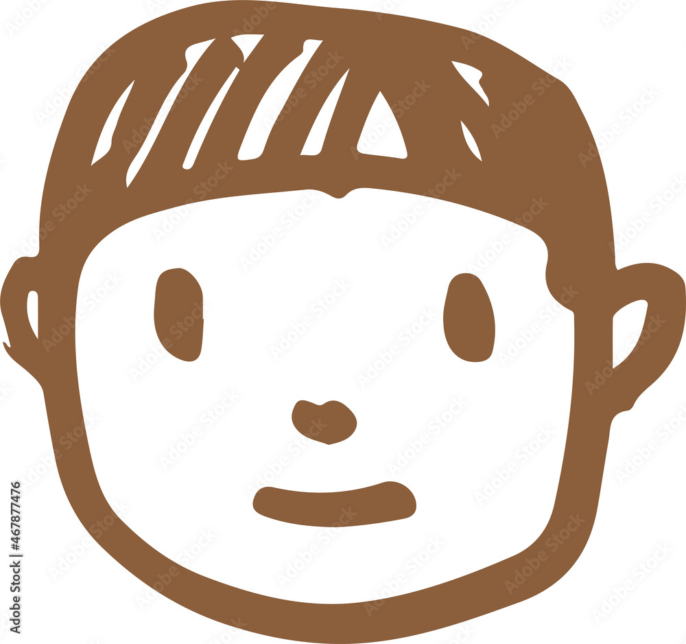 People face icon avatar hand draw sign design People face icon avatar hand draw sign design