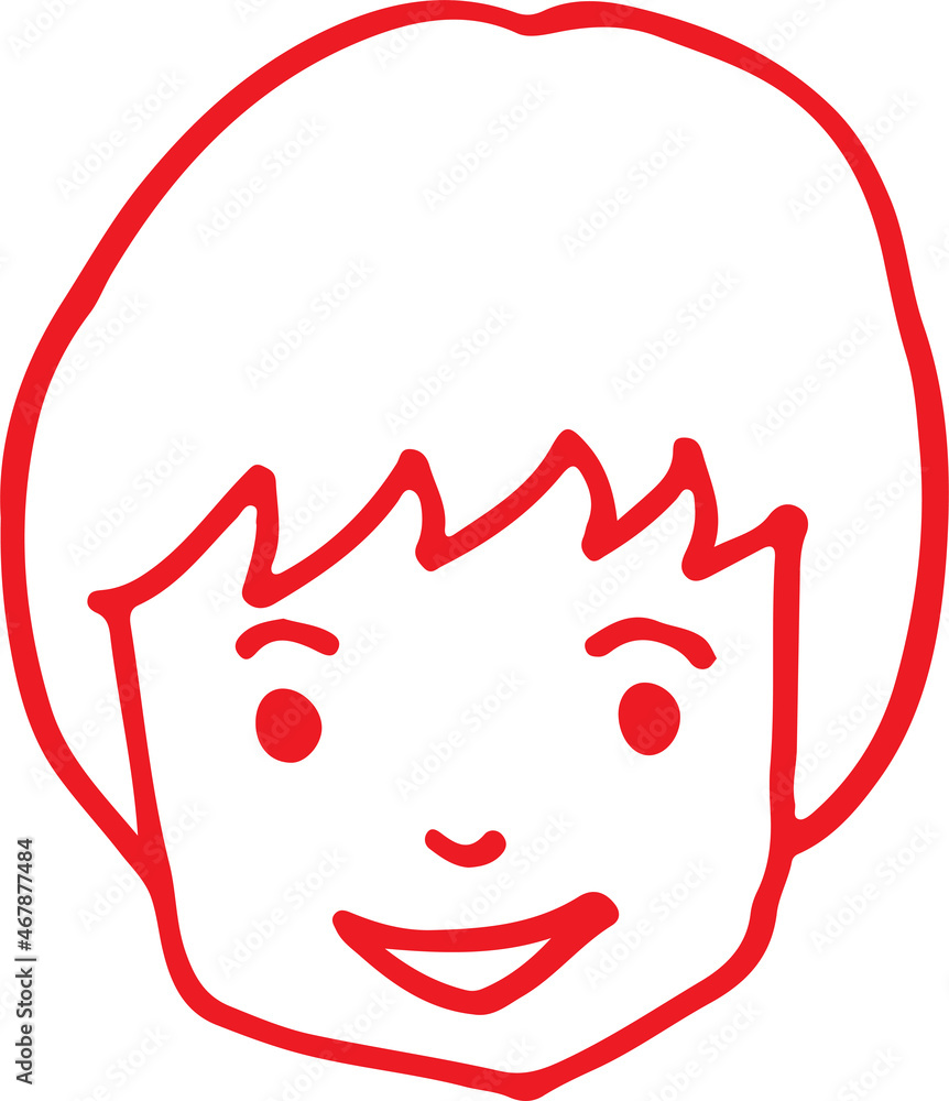 People face icon avatar hand draw sign design People face icon avatar hand draw sign design