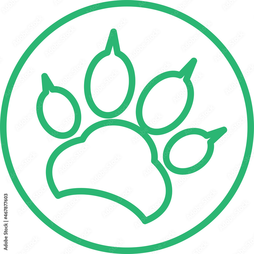 Animal footprint icon sign design Animal footprint icon sign design