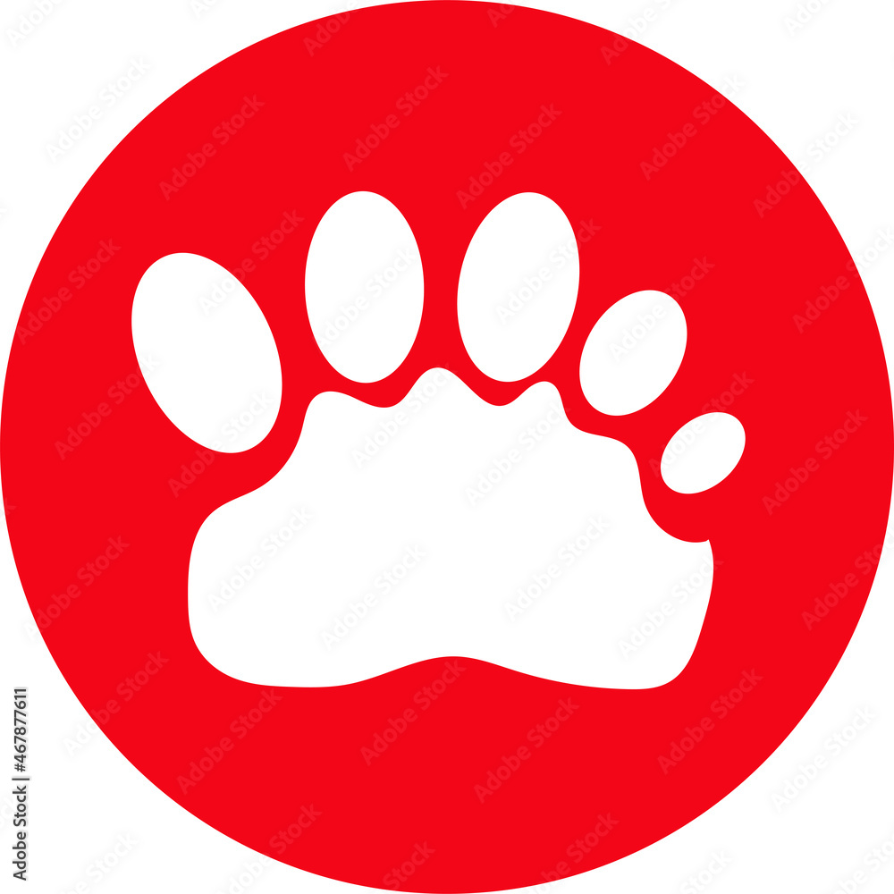 Animal footprint icon sign design Animal footprint icon sign design