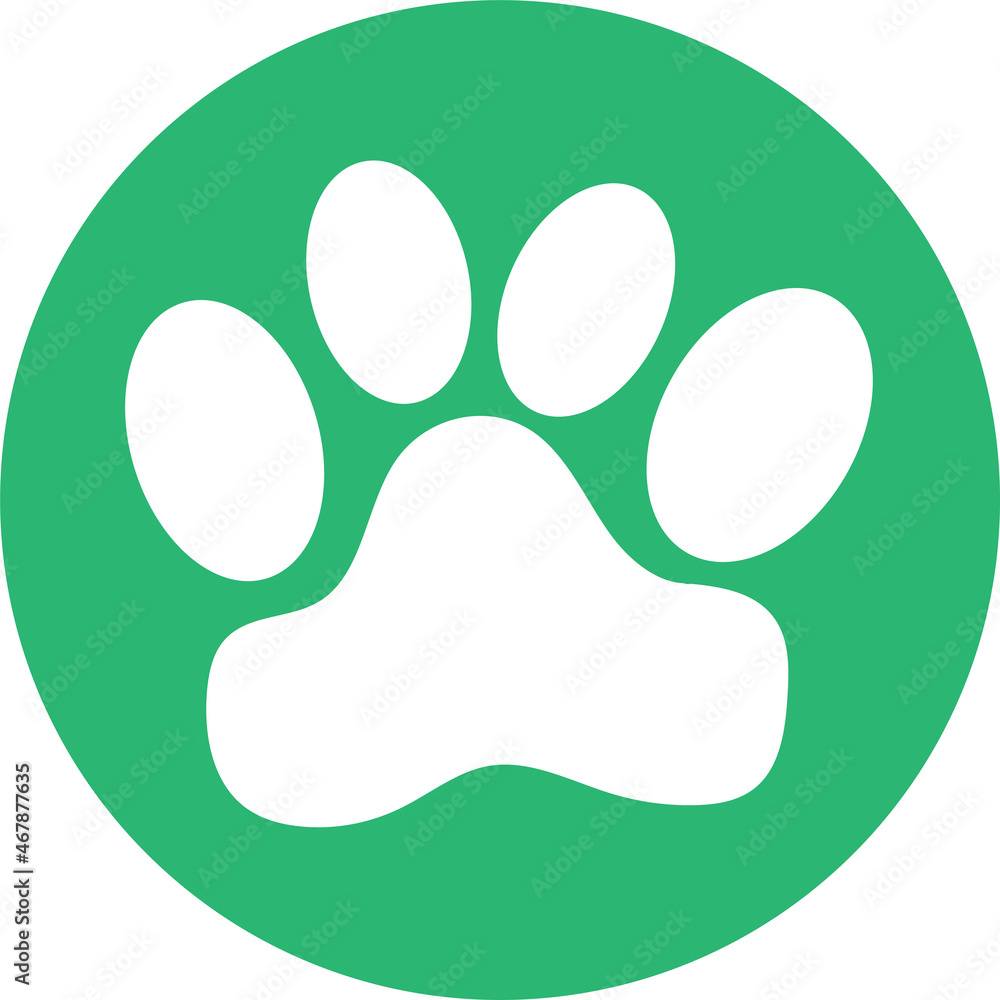 Animal footprint icon sign design Animal footprint icon sign design