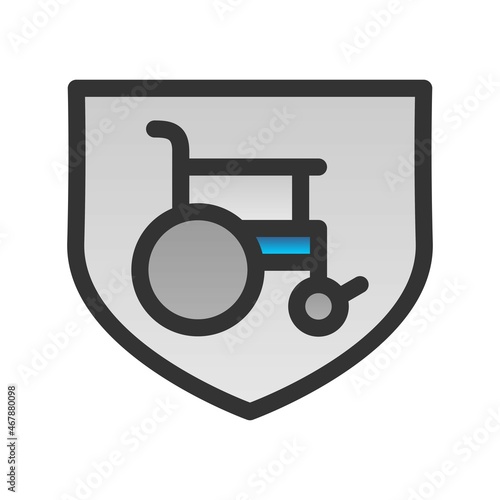 Insurance Filled Gradient Vector Icon Design