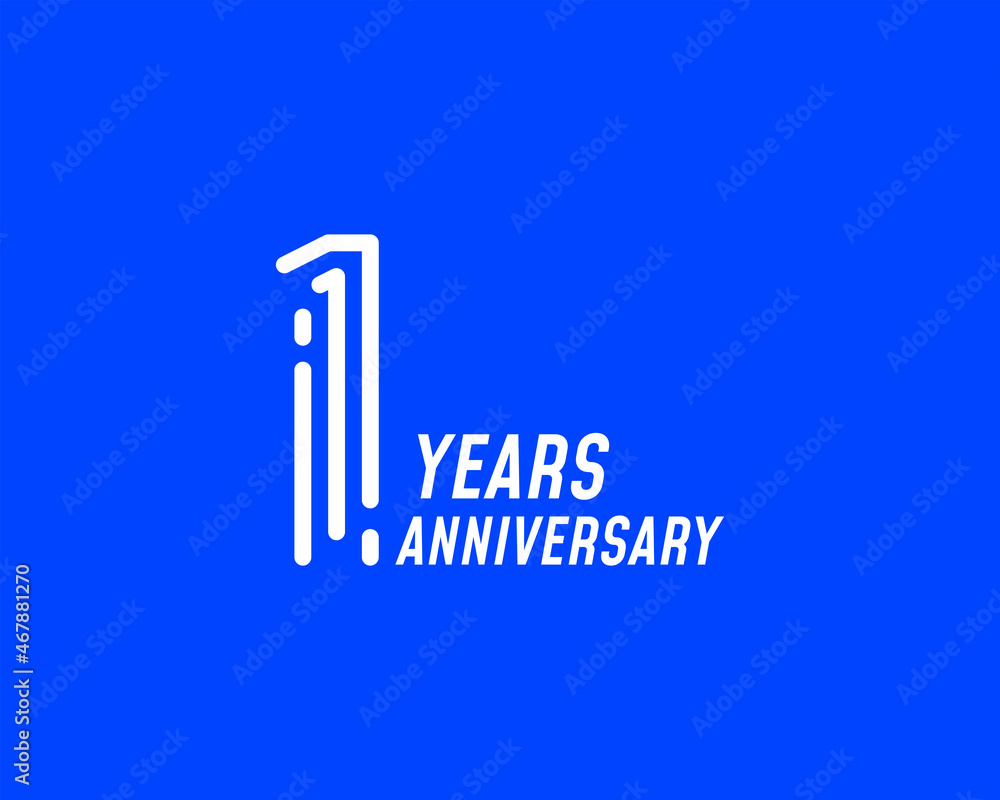 1 year anniversary logo with simple line design for celebration 1 year anniversary logo with simple line design for celebration