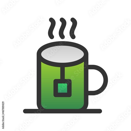  Mug Filled Gradient Vector Icon Design