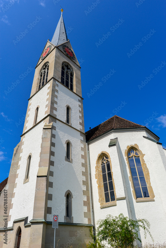 Reformierte Kirche Pfäffikon am Pfäffikersee im Zürcher Oberland, Schweiz