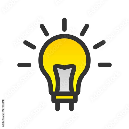Idea Filled Gradient Vector Icon Design