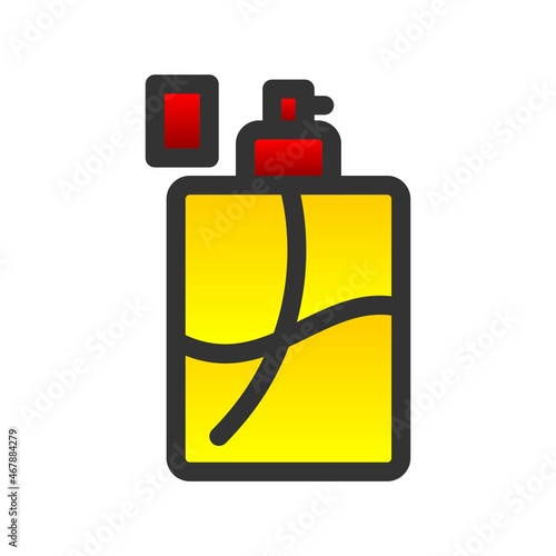 Perfume Filled Gradient Vector Icon Design