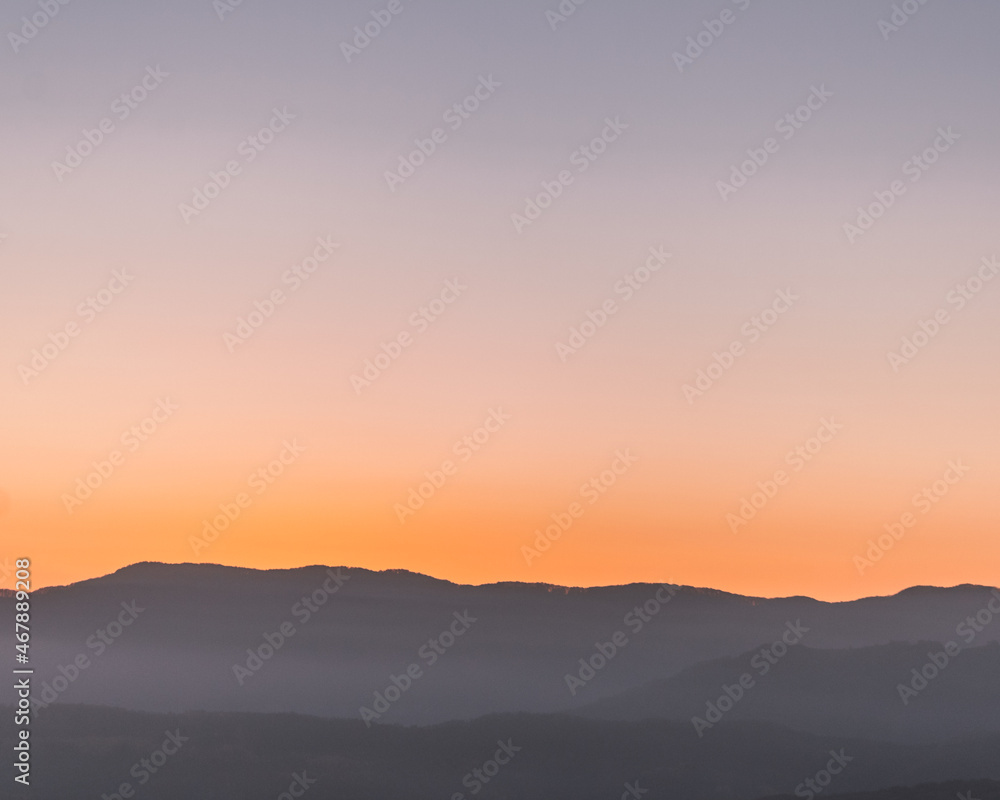 Fototapeta premium Sunset in Shamakhi, Azerbaijan