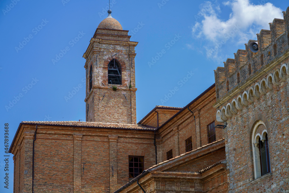Historic palace in Bertinoro, Emilia-Romagna, Italy