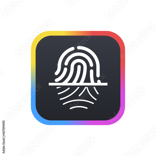 Scan Fingerprint - Sticker
