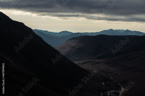 View from Mount Willard in Crawford Notch State Park in New Hampshire, the US photo