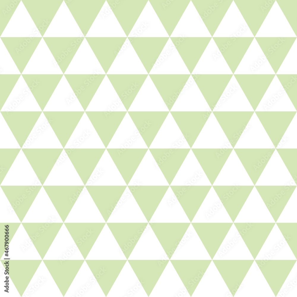 Green and white background. Triangle pattern. Geometrical simple image illustration. Seamless pattern. Triangle mosaic pattern vector background. Green and white background. Triangle pattern. Geometrical simple image illustration. Seamless pattern. Triangle mosaic pattern vector background.