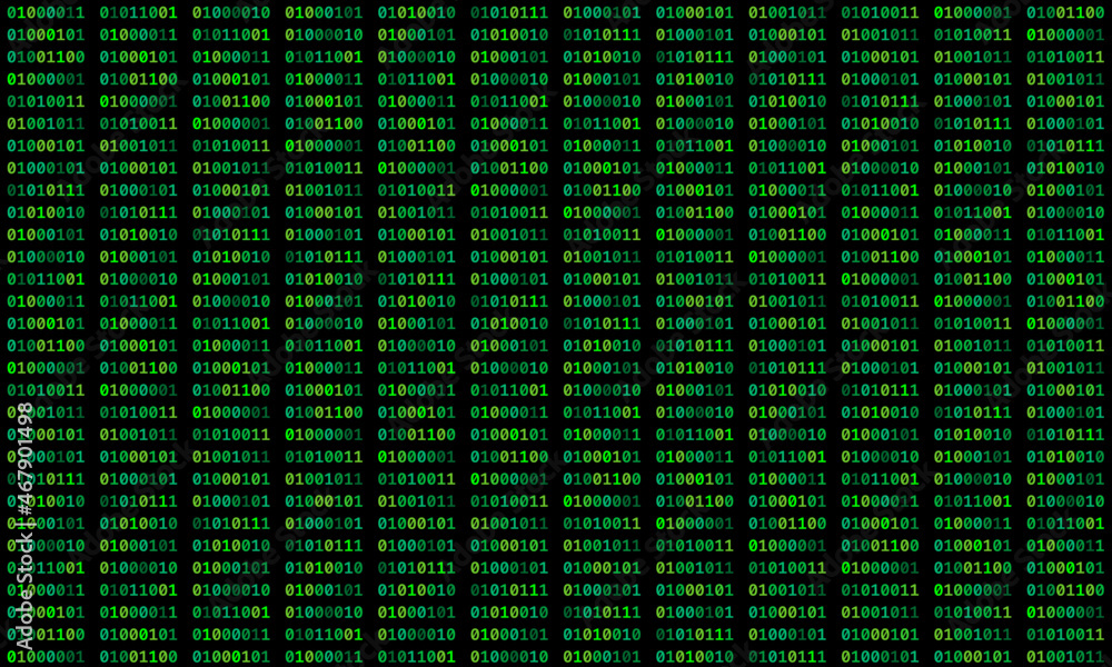 Glowing green binary code in DOS UI/UX, also known as green screen. Glowing green binary code in DOS UI/UX, also known as green screen.