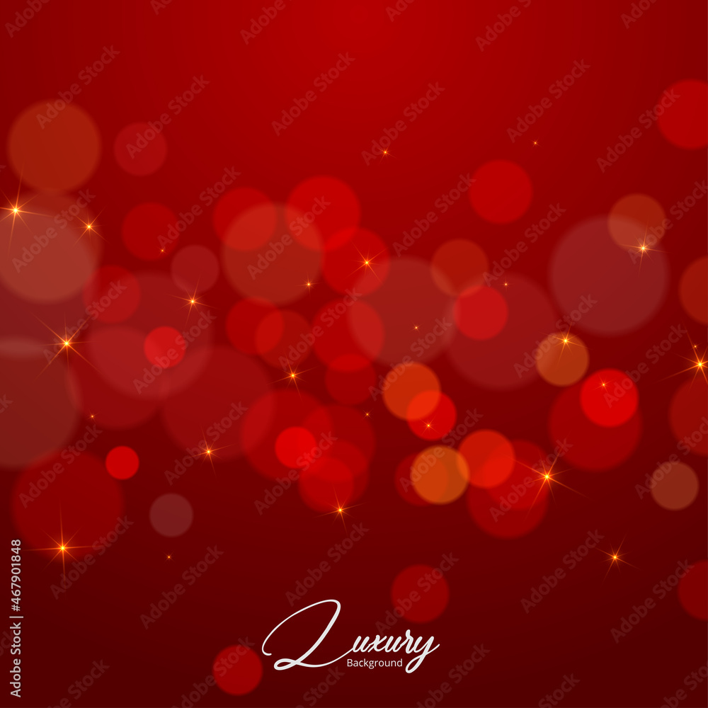 Red tone blur bokeh light