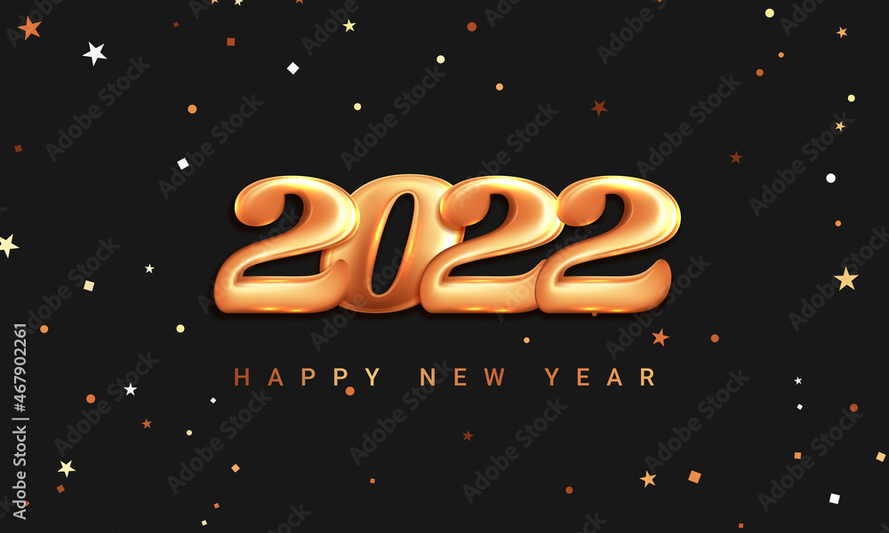 Happy new Year 2022 Greeting Card