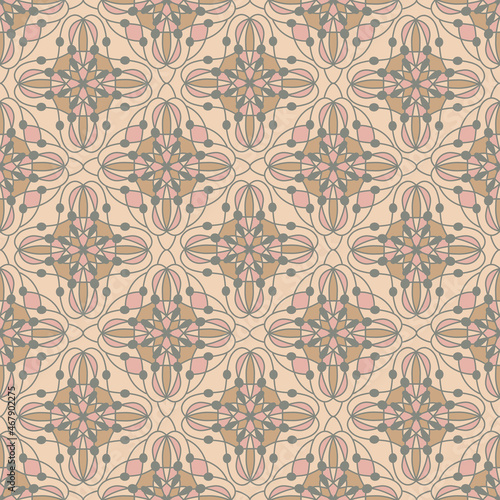 Geometric seamless pattern. Decorative colorful background.