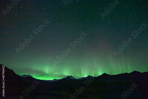 Northern lights seen near Jokulsarlon, Iceland © Richard
